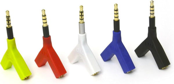 Tylt Y-Split 3.5mm Red Headphone Headset Splitter SPL-3.5M2FRD-T