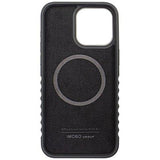 Audi Genuine Leather Hard Case with MagSafe for iPhone 15 Pro Max 6.7" Black/Red - AU-TPUPCMIP15PM-R8/D3-RD