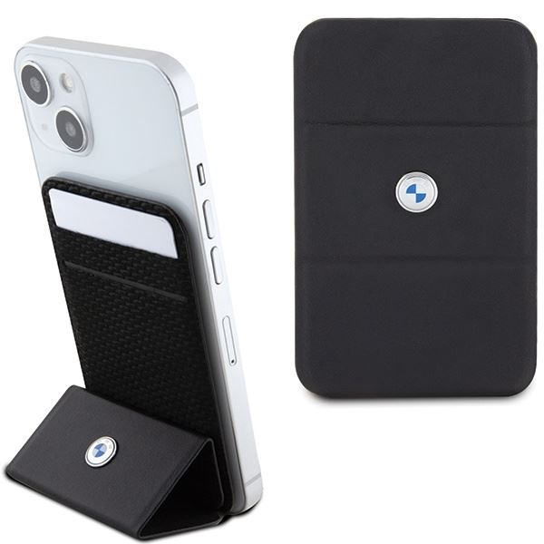 BMW Signature Collection Magnetic Card Holder MagSafe with Stand Black - BMWCSMRSK