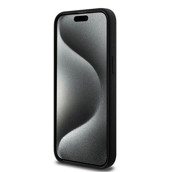 Karl Lagerfeld Choupette Head Silicone Case with MagSafe Case for iPhone 15 Pro 6.1"  Black - KLHMP15LSCHPPLK