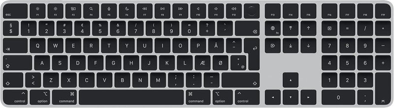 Apple Magic Keyboard with Touch ID & Numeric Keypad Danish Black A2520 - MMMR3DK/A