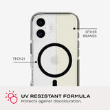 Tech 21 Evo Crystal with MagSafe for iPhone 16 6.1" Black - T21-10857