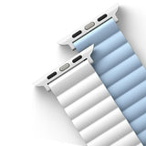 Uniq Revix Strap for Apple Watch 7/8/9/10/SE/SE2/Ultra 42/44/45/49mm White and Blue - UNIQ-45MM-REVWHTBLU