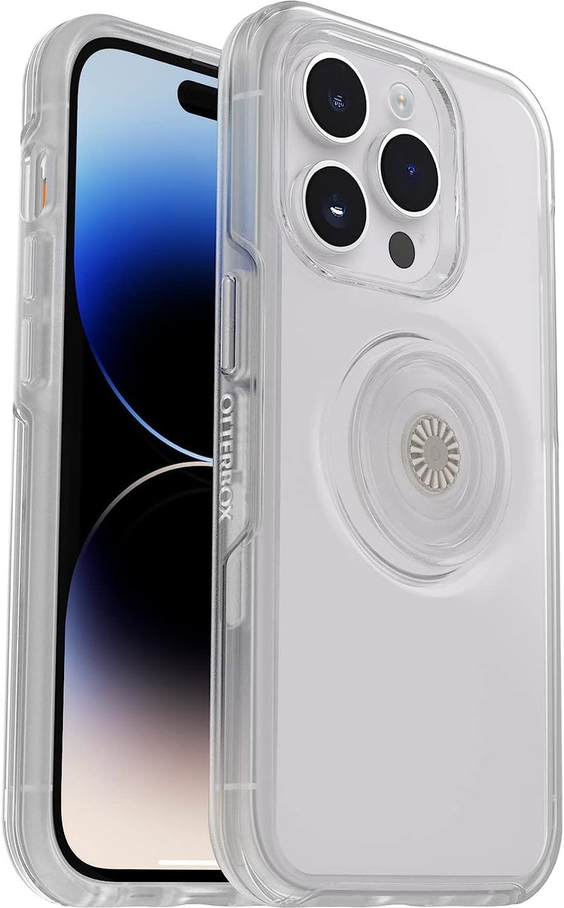 Otterbox Symmetry Series Popsockets for iphone 14 Pro 6.1" Clear 77-88798