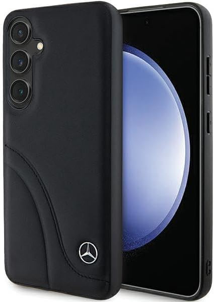 Mercedes Benz Genuine Leather Star Logo Case for Samsung Galaxy S24 6.2" Black- MEHCS24S23RBCSK