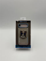Nimmy Glasses Cool Dog Face Case with Detachable MagSafe Grip Stand for iPhone 17 Air 6.5" Grey Blue - N-YJKM-CXZJ-IP17-AIR- 028