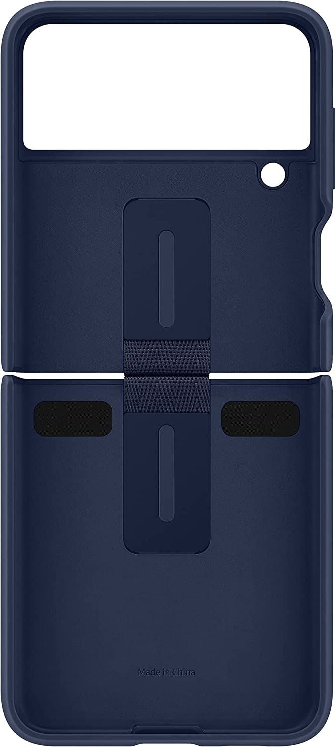 Samsung Galaxy Z Flip 3 Silicone Cover with Ring Navy - EF-PF711TNEGWW