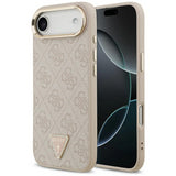 Guess 4G Triangle Logo Case with MagSafe for iPhone 17 Air 6.5" Rose Gold - GUHMP17MP4GTDGMP