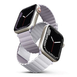 Uniq Revix Strap for Apple Watch 7/8/9/10/SE/SE2/Ultra 42/44/45/49mm White and Lilac - UNIQ-45MM-REVLILWHT