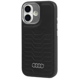 Audi GT Synthetic Leather Hardcase with MagSafe for iPhone 17 6.3" Black - AU-TPUPCMIP17-GT/D3-BK