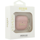 Guess Metallic Script Charm Case for AirPods 4 Pink - GUA4PGMCSP