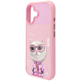 Nimmy Cool & Cute 2.0 White Rich & Beauty Cat Case with MagSafe for iPhone 17 6.3" Pink - N-KMLL-IP17-04