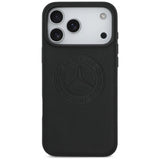Mercedes Leather Vintage Logo Case with MagSafe for iPhone 17 Pro Max 6.9" Black - MEHMP17X25RICVLK