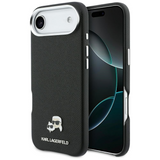 Karl Lagerfeld Karl & Choupette Head Pins Saffiano Case with MagSafe iPhone 17 Air 6.5" Black - KLHMP17M6PFKCLK