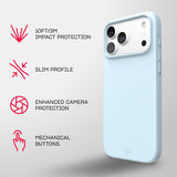 Tech21 Evo Lite Case for iPhone 17/18 Pro Max 6.9" Cornflower Blue - T21-11724