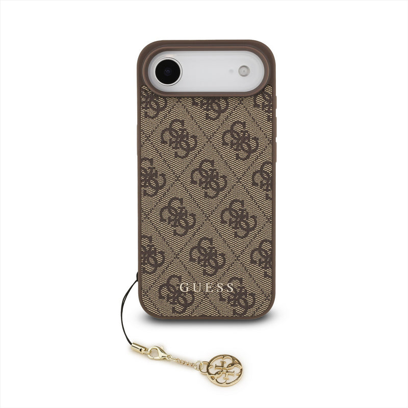 Guess 4G Charms Case for iPhone 17 Air 6.5" Tone on Tone Brown - GUHMP17MGF4GCW