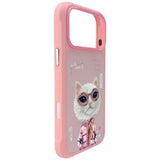 Nimmy Cool & Cute 2.0 White Rich & Beauty Cat Case with MagSafe for iPhone 17 Pro 6.3" Pink - N-KMLL-IP17-PRO-04