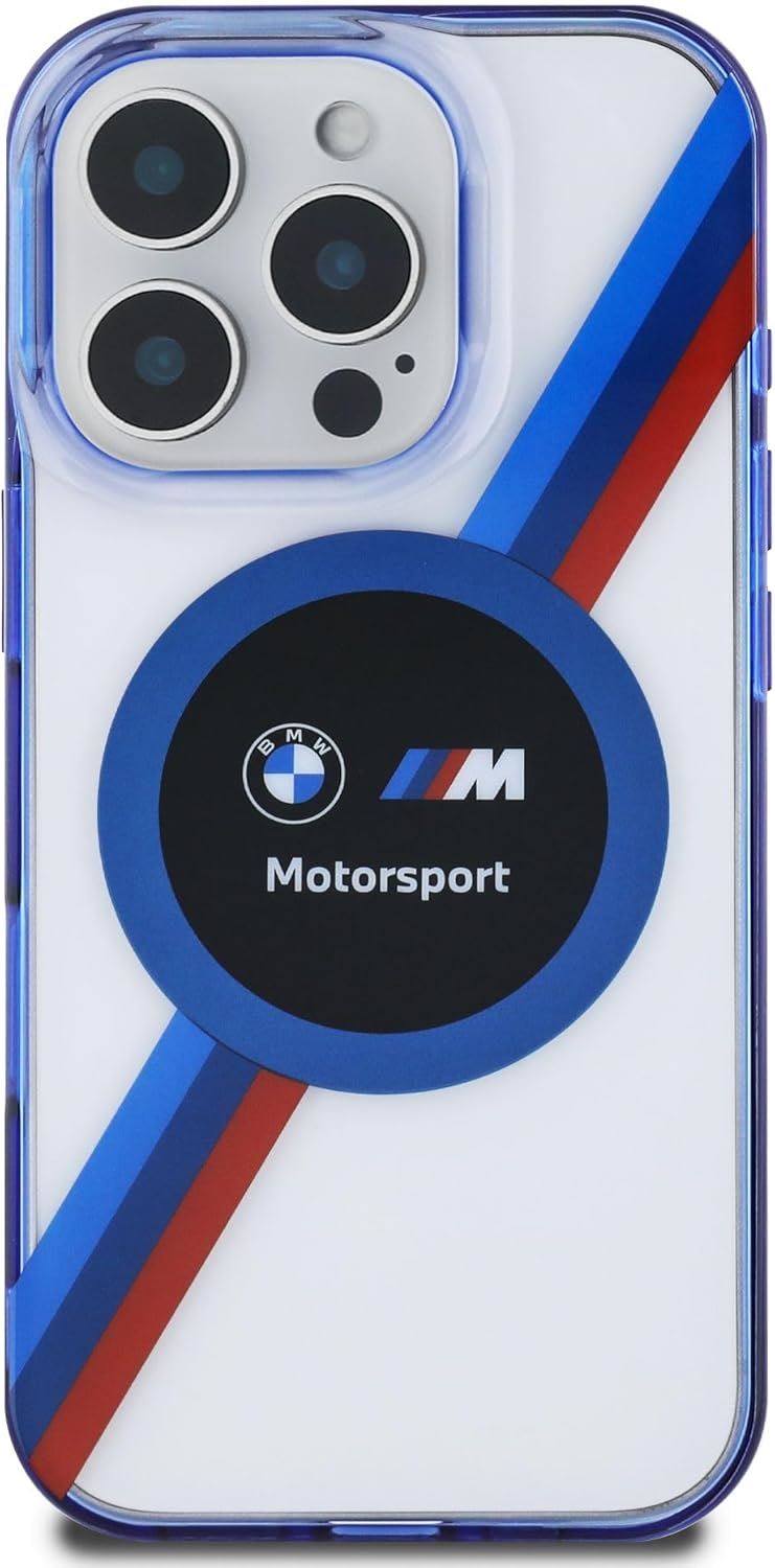 BMW Motosport IML Circle Hardcase with MagSafe for iPhone 16 Pro Max 6.9" Clear - BMHMP16X23HTPUT