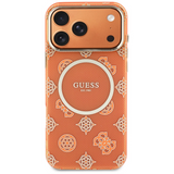 Guess IML Peony Dot Case with MagSafe for iPhone 17 Pro Max 6.9" Orange - GUHMP17X5HPOEDO