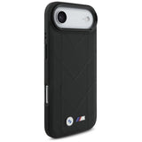BMW M Quilted Logo Case with MagSafe for iPhone 17 Air 6.5" Black - BMHMP17M25PSECHK
