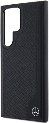 Mercedes Benz Debossed Line with MagSafe Star Logo Case for Samsung Galaxy S24 Ultra 6.8" Black - MEHMS24L23RBGVK