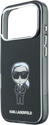 Karl Lagerfeld IML Iconic Sketch Print Case with MagSafe for iPhone 17/18 Pro 6.3" Black - KLHMP18L6HKIKDK