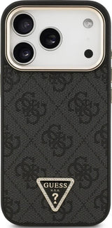Guess 4G Triangle Logo Case with MagSafe for iPhone 17 Pro 6.3" Black Gold - GUHMP17LP4GTDGMK