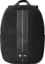 BMW Nylon Red Stripe Backpack for 16" Laptop Black - BMBP15COMPVSKR
