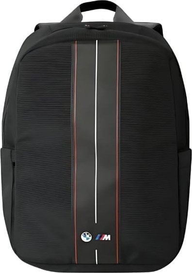 BMW Nylon Red Stripe Backpack for 16" Laptop Black - BMBP15COMPVSKR