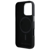 Karl Lagerfeld FW Metal Plate Case with MagSafe for iPhone 16 Pro Max 6.9" Black - KLHMP16XPGMSRPK