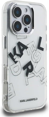 Karl Lagerfeld IML Sketched Graphic Case for iPhone 16 Pro Max 6.9" Clear - KLHCP16XHMLGFCH