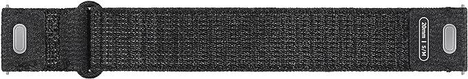 Samsung Galaxy Watch 4/5/6 One Click Fabric Band 20mm S/M Black - ET-SVR93SBEGEU
