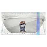 Nimmy Glasses Cool Cat Shoulder Crossbody Bag Grey - N-YJ-XB-05-A