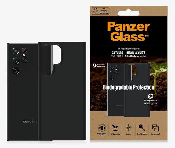 Panzer Glass Military Grade Biodegradable Protection Case for Samsung Galaxy S22 Ultra Black - 0376