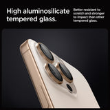 Spigen Optik Pro Glastr EZ Fit Camera Protector 2 Pack for iPhone 16 Pro 6.3" and Pro Max 6.9" Desert Titanium - AGL08862