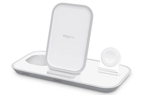 Mophie Qi 7.5W 3 in 1 Wireless Charging Pad White UK Plug - 401305749
