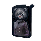Nimmy Fashion & Cute Black Cat Series Embroidery Magnetic Stand with MagSafe Black - N-CXMC-ZJKT-03