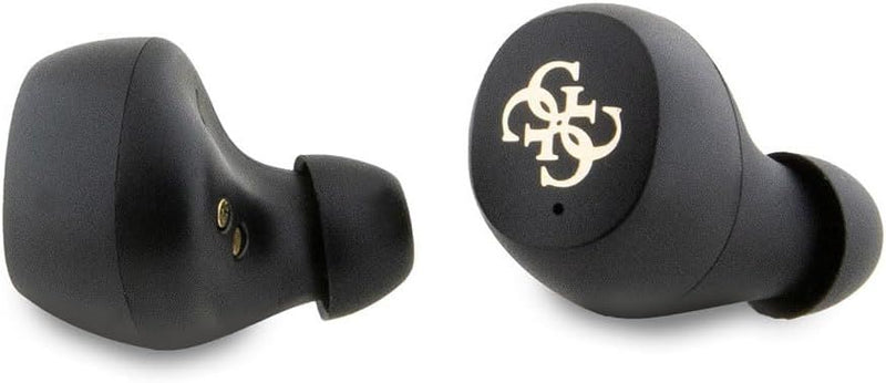 Guess 4G Metal Logo True Wireless Earbuds with Charging Case Brown - GUTWSP4EGW