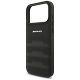 AMG Leather Debossed Lines Logo Case for iPhone 17 Pro Max 6.9" Black - AMHCP17XGSEBK