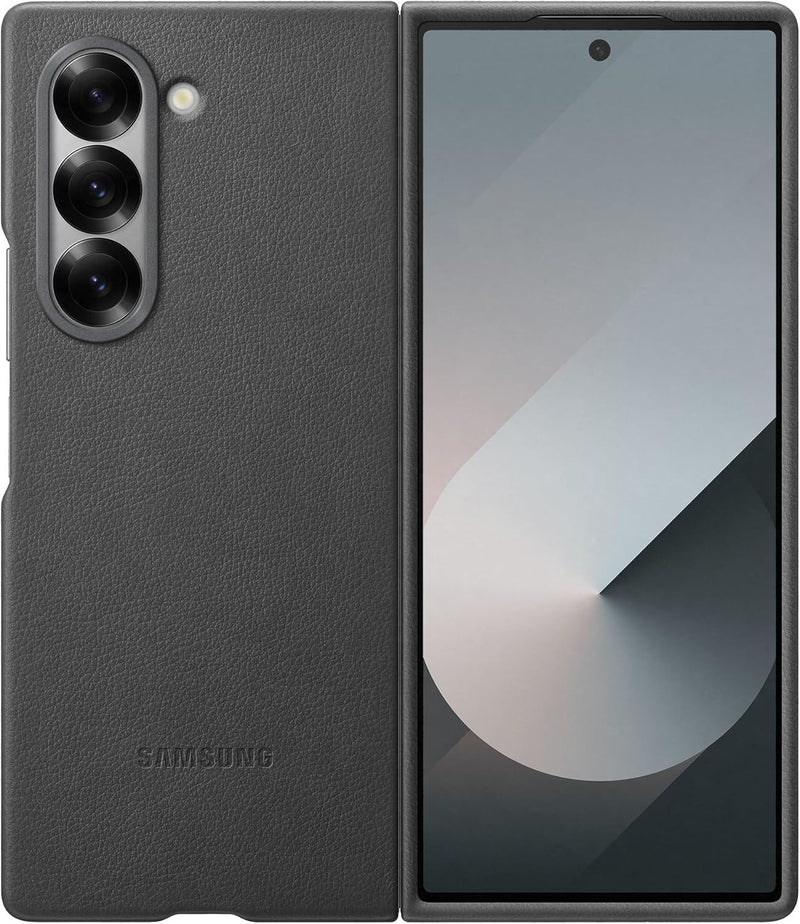 Samsung Galaxy Z Fold 6 Faux Leather/Kindsuit Case Grey - EF-VF956PJEGWW