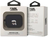 Karl Lagerfeld Silicone Cover for Airpods Pro 2 Black - KLAP2RUNIKK