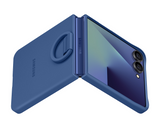 Samsung Galaxy Z Flip 7 6.9" Silicone Case with Ring Blue - EF-PF766TNEGWW