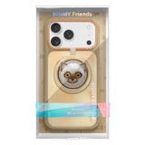 Nimmy Big Eye Cute Pet Siamese Cat Face Case with Detachable MagSafe Grip for iPhone 17 Pro 6.3" Brown Orange - N-XDY-CXZJZH-IP17-PRO-026