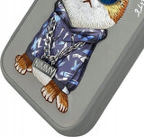 Nimmy Glasses Cool Cat Case for iPhone 16 Pro Max 6.9" Grey - N-YJ-iP16-Pro-Max-05-B