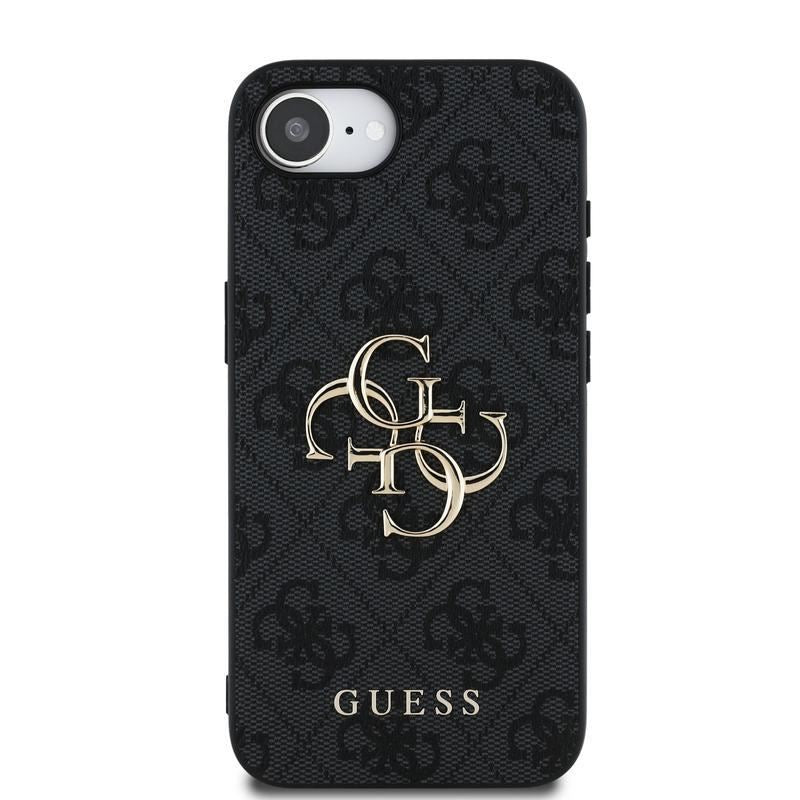 Guess PU 4G Metal Big Logo Case for iPhone 16e 6.1" Grey - GUHCPSE44GMGGR