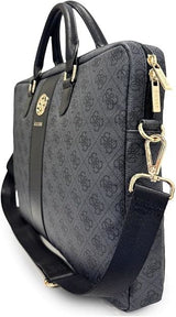 Guess 4G Round Classic Logo Stripes Bag for 16" Laptop Black - GUCB166PG4S4RK