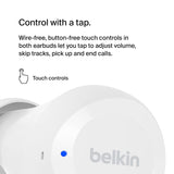 Belkin Soundform Bolt True Wireless Earbuds White - AUC009btWH