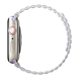 Uniq Revix Strap for Apple Watch 7/8/9/10/SE/SE2/Ultra 42/44/45/49mm White and Lilac - UNIQ-45MM-REVLILWHT