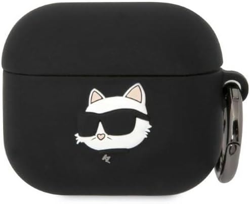 Karl Lagerfeld Silicone Cover for Airpods 3 Black - KLA3RUNCHK