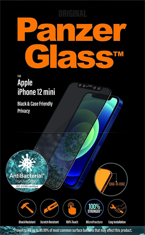 Panzer Glass Anti Bluelight Screen Protector for iphone 12 Mini 5.4" Black - 2722